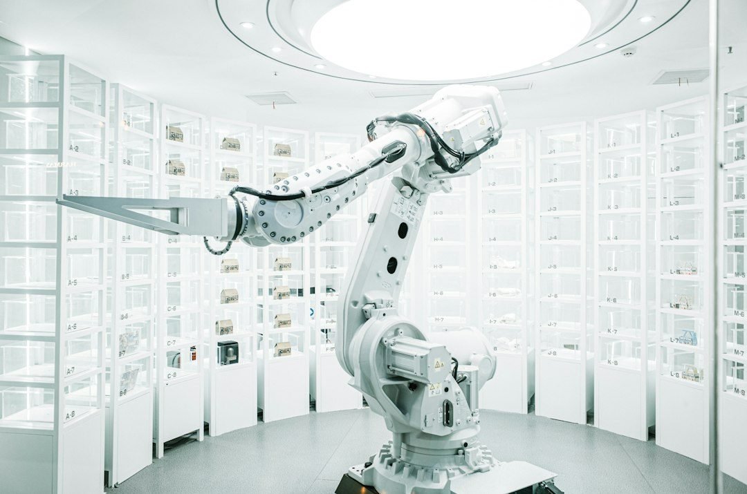Robotic arm in a lab directed by an AI reasoning model