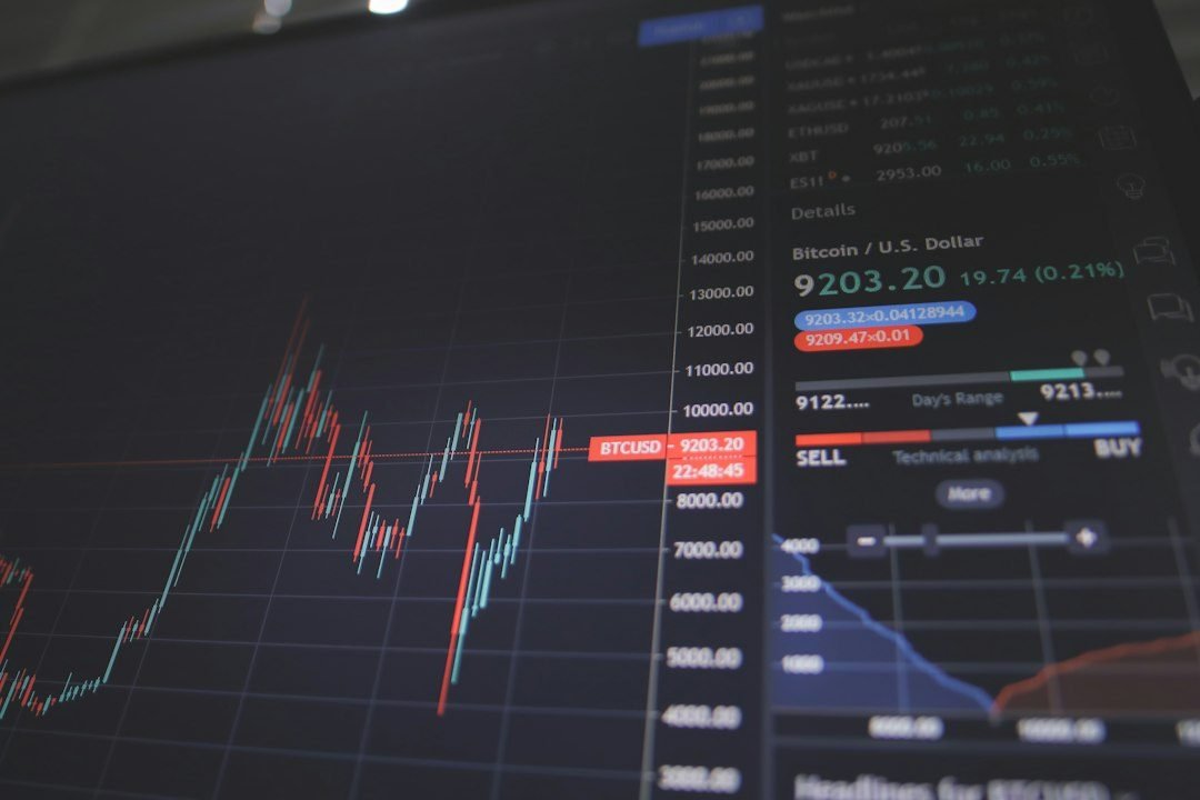 Painel de bolsa de valores mostrando queda nas ações